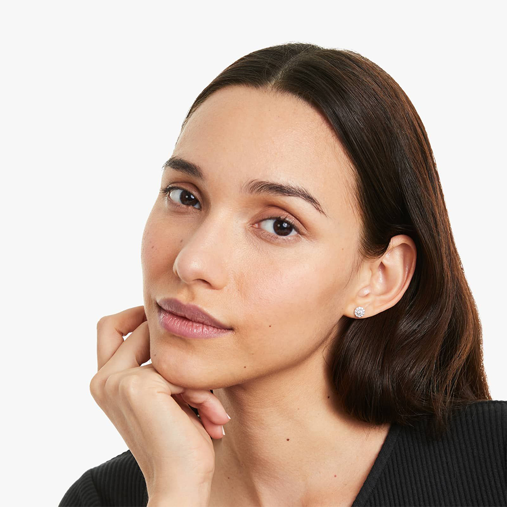 Stud Earrings With Jackets - Image 3