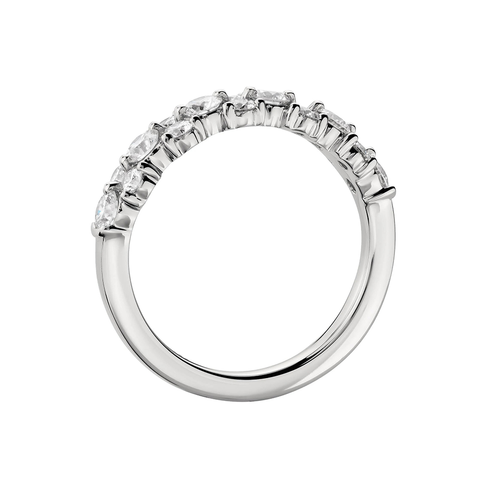 White Zirconia Silver Ring - Image 2