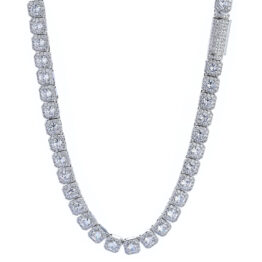 European and American cross-border 7mms925 silver necklace for women, high-end zircon rock sugar chain accessory jewelry customization